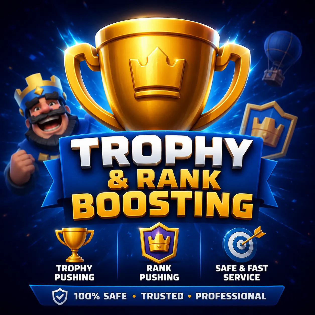 Pro Clash Royale Duo Trophy Pushing